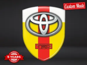 Toyota Stickers Dôme Époxy Finition Perso Étiquettes Premium